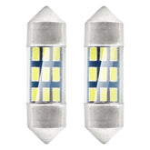 Hvid LED-festoonpære med 9 SMD 3014-dioder
