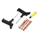 Kit de reparación de neumáticos sin cámara con herramientas y mechas de reparación