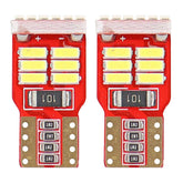 Bombillas LED blancas W5W T10 con 18 diodos 4014