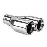 Cola de escape MT 008 en acero inoxidable cromado