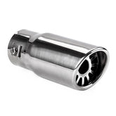 Cola de escape MT 011 en acero inoxidable cromado