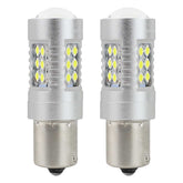 Bombilla LED 1156 BA15S P21W con luz blanca de 6000K