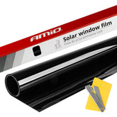 Solfilm Super Dark Black med cirka 5 procent lysgennemgang