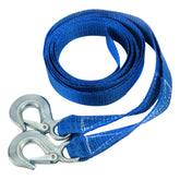 Cable de remolque con ganchos de acero, capacidad de carga de 2.500 kg y 4 metros de longitud
