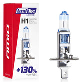 Bombilla halógena LumiTec H1 12 V 55 W con hasta un 130 % más de luz