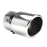 Cola de escape MT 017 en acero inoxidable cromado