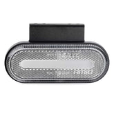 Juego de luces de posición LED ovaladas blancas, vista frontal