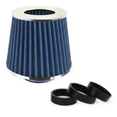 Filtro de aire cónico azul para coche