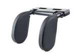 Reposacabezas ajustable para coche con acabado en cuero PVC negro