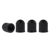 Tapones de válvula negros de plástico, 4 uds.