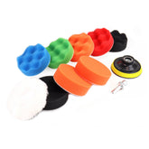 Kit de pulido para coche con esponjas de espuma y adaptador M14