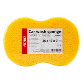 Esponja naranja para lavado de coche con estructura tipo esponja marina