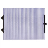 Parasol plegable para parabrisas en negro y gris, 155 x 65 cm