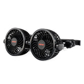 Ventilador de coche 12V para reposacabezas con dos hélices