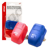 Bornes de batería para 12-24 V con desconexión rápida