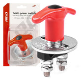 Desconectador de batería para 12/24 V con mando giratorio negro