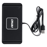 Cargador inalámbrico para coche con carga Qi de 15W y soporte de silicona