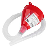 Embudo de plástico con manguera flexible de 53 cm