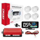 Asistente de aparcamiento con pantalla LED-GRAF 3D y cuatro sensores blancos