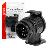 Adaptador de remolque 13/7 para remolque de 7 polos y conector de 13 polos