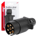 Enchufe de remolque de 7 polos para 12 y 24 V