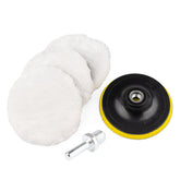 Juego de almohadillas de pulido con fibras de pulido y velcro de 125 mm
