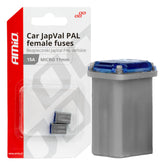 Microfusibles JAPVAL PAL de 15 A, 2 unidades.