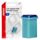 Microfusible hembra JAPVAL PAL de 20 A y 11 mm