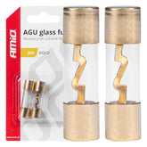 Fusibles de cristal AGU de 30 A en paquete de 2 unidades.