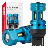 LED-pære T20 7440 W21W med hvidt lys