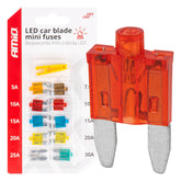 Mini fusibles LED para coche, 10 unidades.