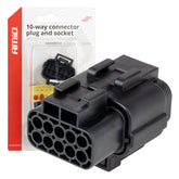 Vandtæt 10-polet stik- og bøsnesæt