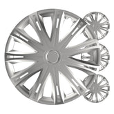 Tapacubos Versaco Spark plateados de 14 pulgadas, juego de 4 unidades.