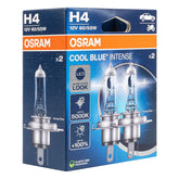 Bombillas halógenas Osram H4 Cool Blue NEXT GEN 5000K, 2 uds.