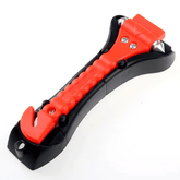 Martillo de emergencia para coche con cortacinturones – incluye soporte (herramienta de seguridad vital)