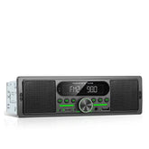 1 DIN autorradio con altavoz integrado, Bluetooth, FM/AM y reproductor MP3