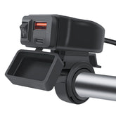 <h2>Cargador USB-C y USB QC3.0 para moto con interruptor</h2>