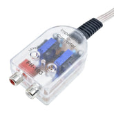 Convertidor High to Low de 2 canales – adaptador de salida RCA para radio de coche