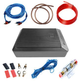 Subwoofer activo para coche de 600W 12V – altavoz de graves compacto con cable de audio