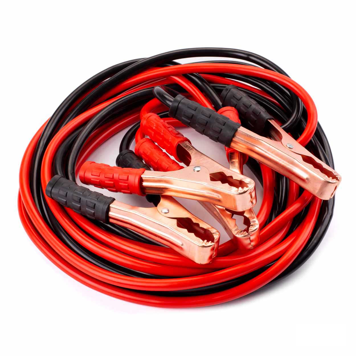Cables de arranque de 900 A y 6 metros con pinzas de cocodrilo y funda