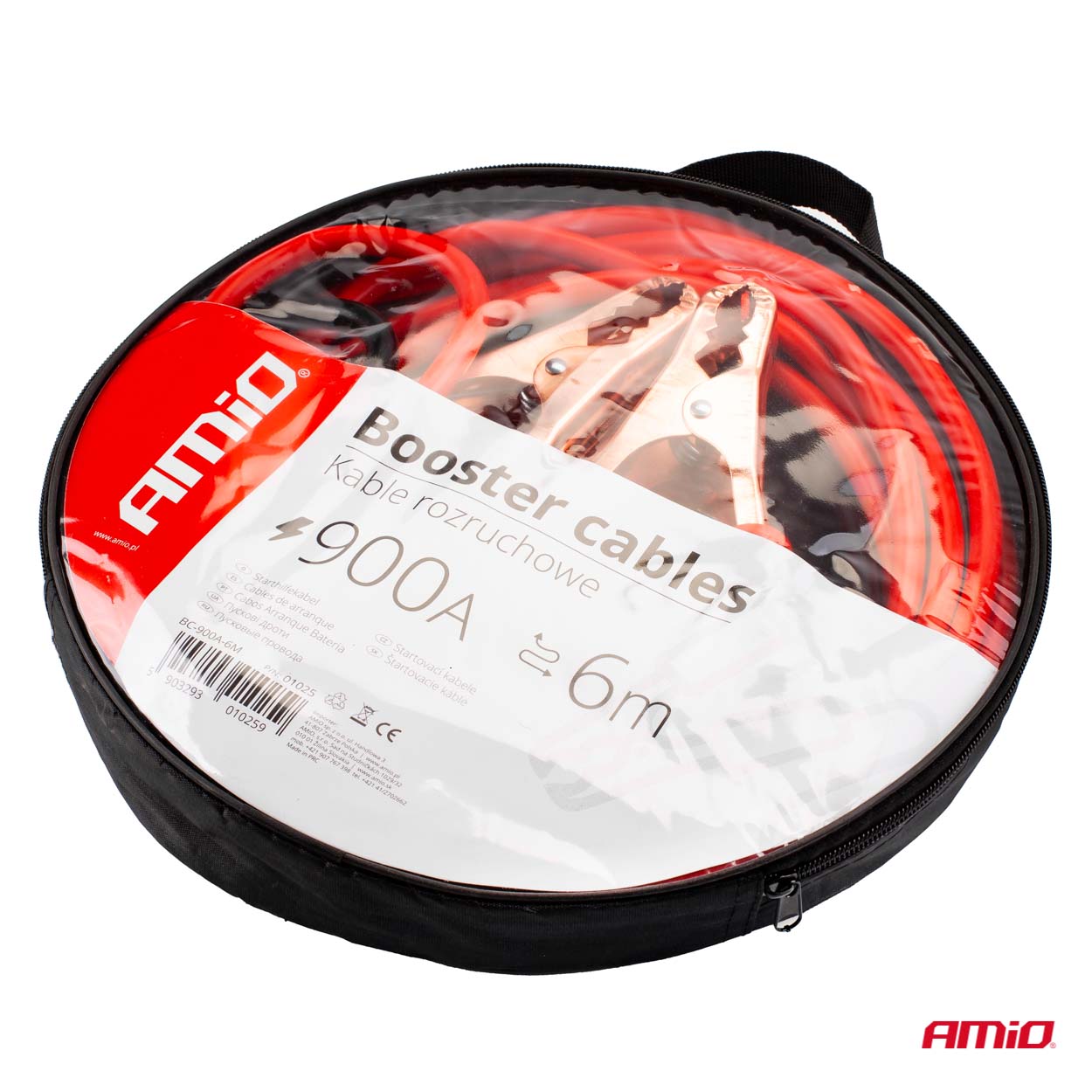 Cables de arranque de 900 A en práctica funda