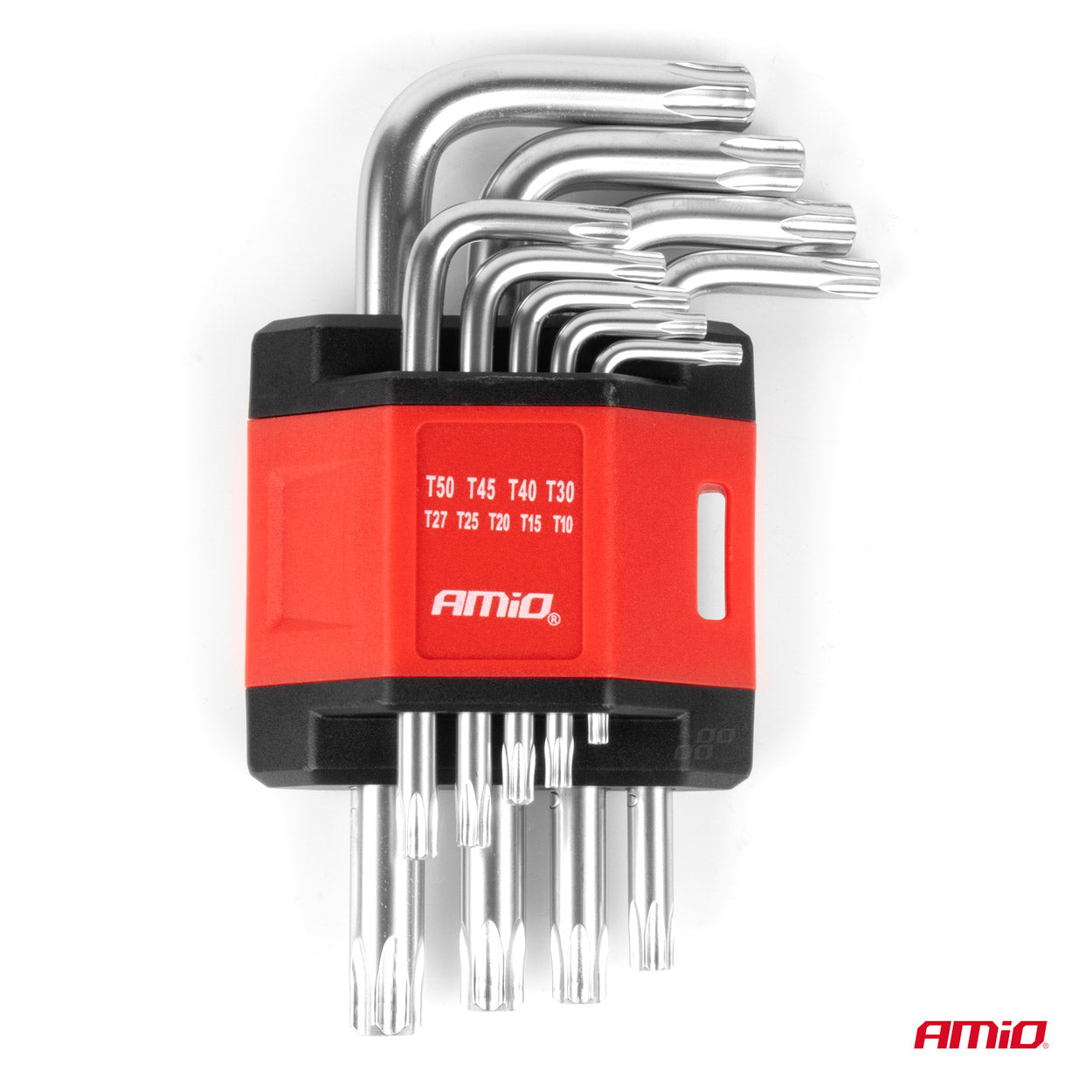 9 llaves Torx cortas de acero CRV