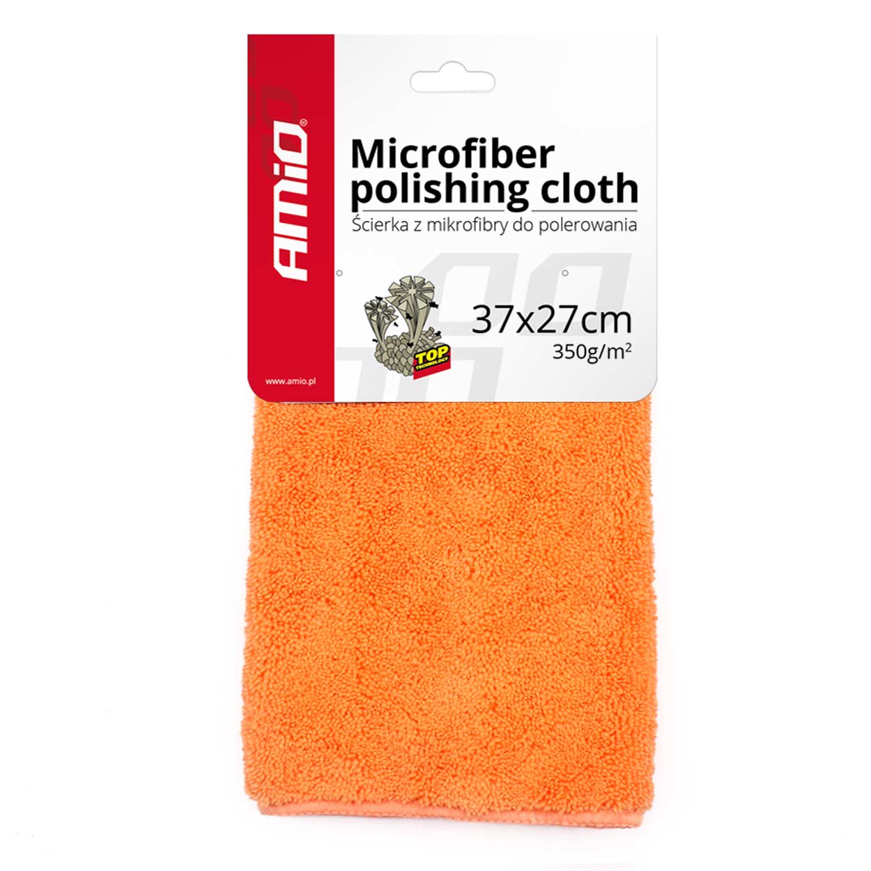 Paño de microfibra para cuidado del coche en tamaño 37 x 27 cm