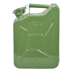 Bidón de combustible Carpoint de 10 litros, metal verde, homologado por la ONU 