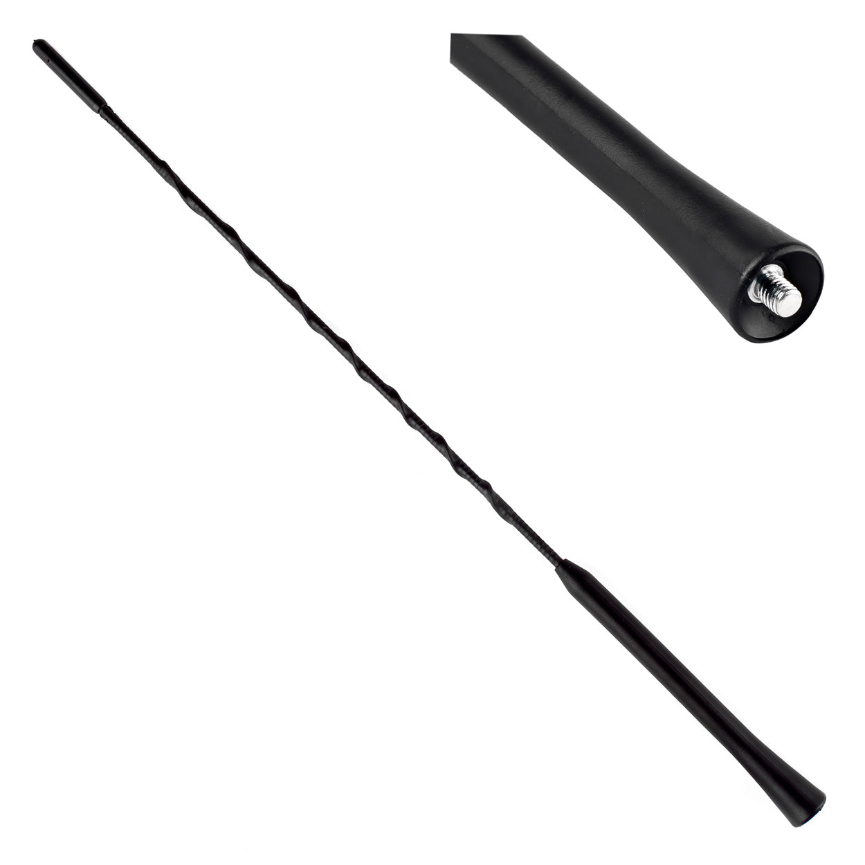 Bilantenne med 40 cm lang antennemast og 5 mm gevind