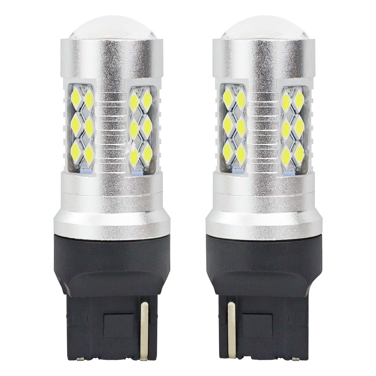 Bombilla LED blanca T20 7440 W21W con CANBUS