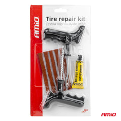 Contenido del kit para reparación temporal de neumáticos