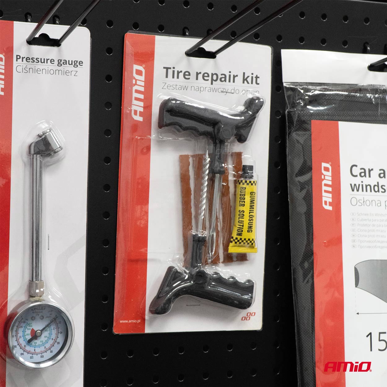 Kit de reparación compacto para pinchazos en la banda de rodadura