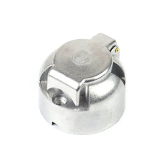 Conector de remolque de 7 polos en aluminio visto desde otro ángulo