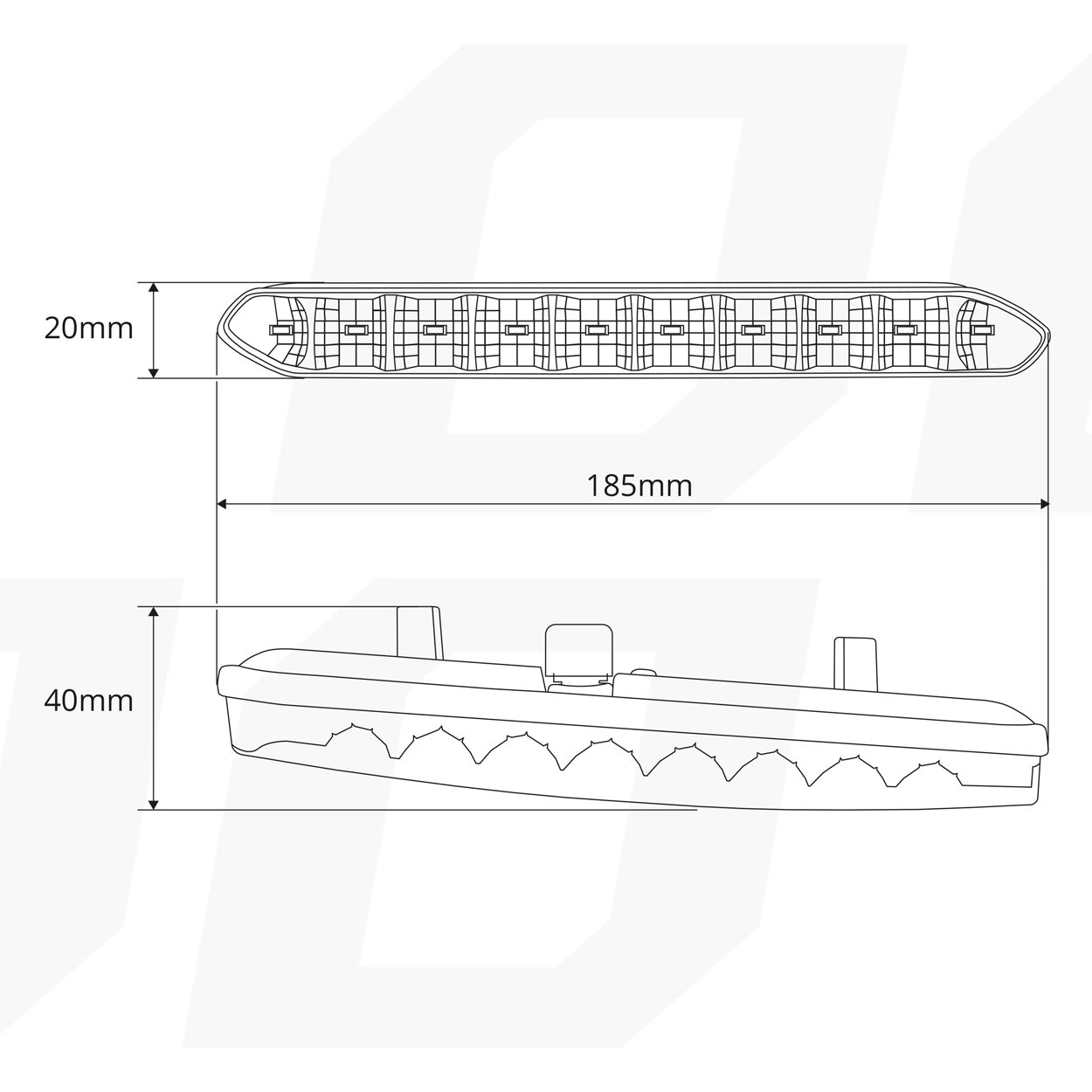 Luces diurnas DRL 810 con fila de LED